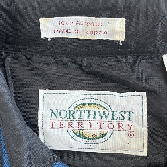 Northwest Territory Vintage 90's Plaid Flannel Medium Made In Korea - Picture 9 of 9